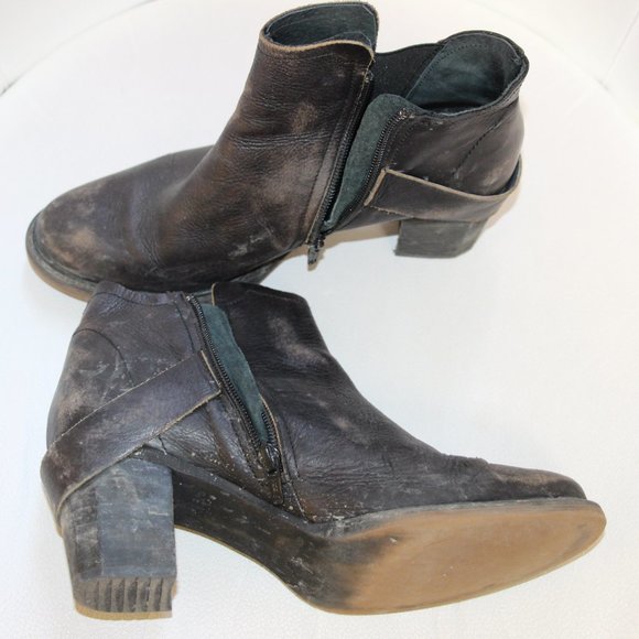 Leather Ankle Boots - Picture 3 of 3